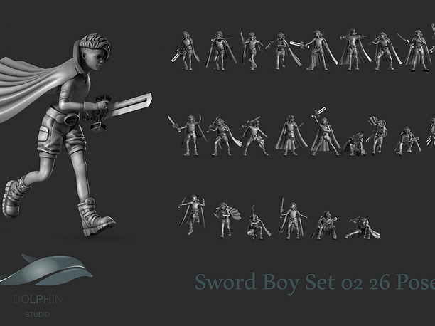 3D print model Sword Boy 02