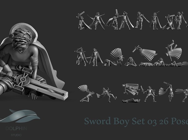3D print model Sword Boy 03