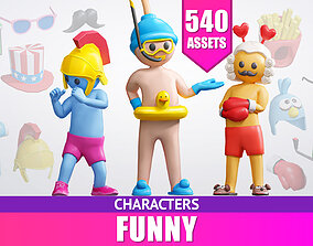 Funny Characters 3D model