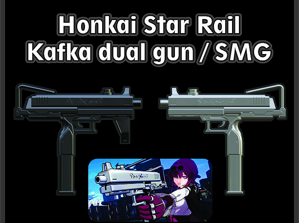 Honkai Star Rail Kafka dual SMG 3D printable model