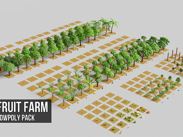 Fruit Farm Pack 3D asset