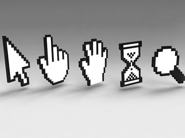 Cursor icons 3D model