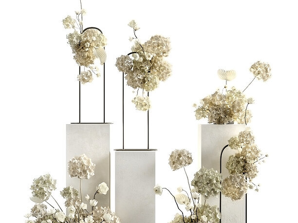 3D model Floral installation