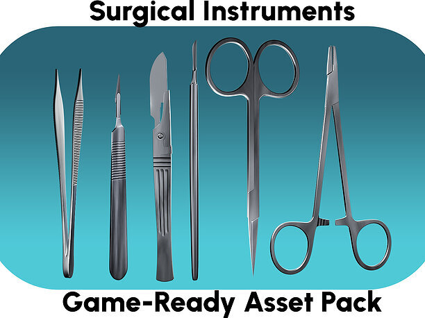 Game-Ready-Surgical-Instruments 3D model realtime