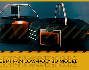 3D concept fan - Low poly animated realtime