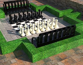 Chess Park 3D model