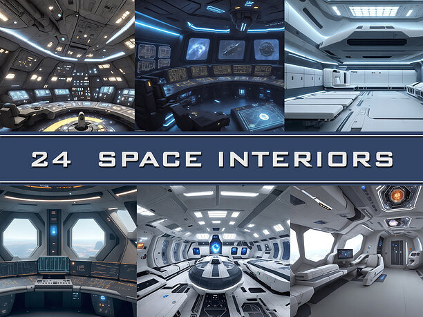 24 Spacecraft Interior Images 3D