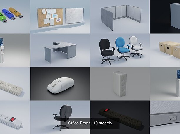 Office Props 3D